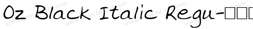 Oz Black Italic Regu字体转换